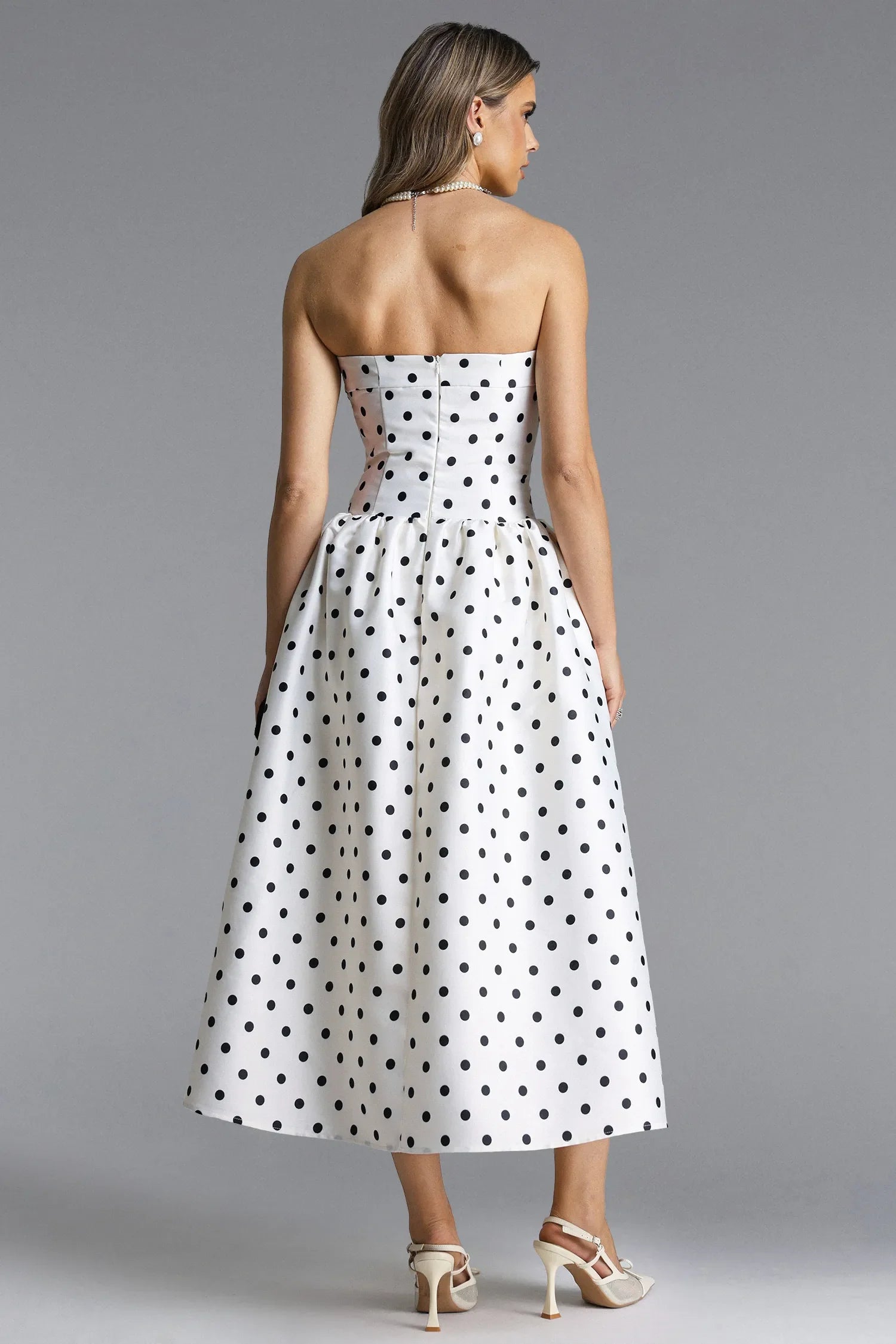 P&R Polka Dot Korsettkleid