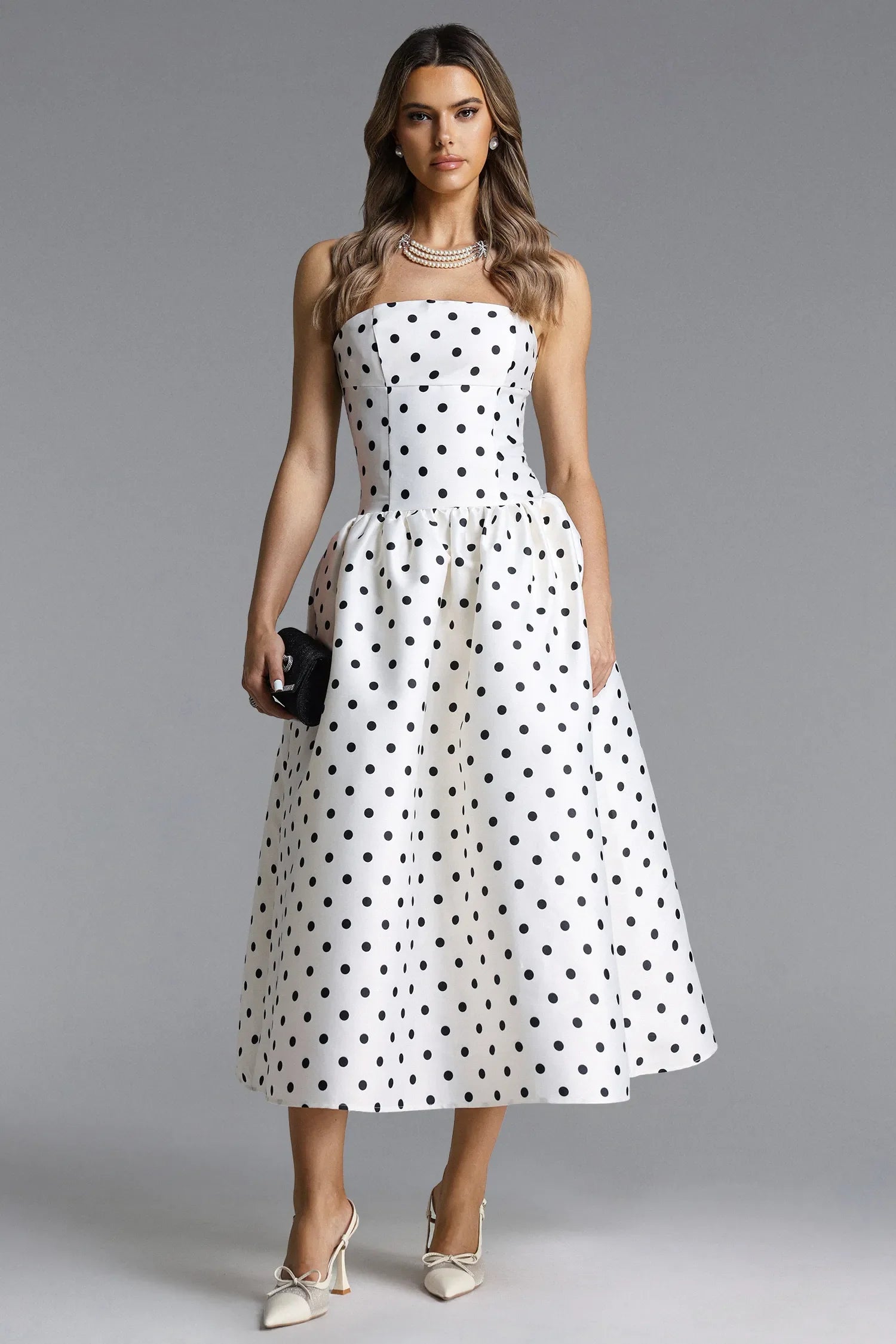 P&R Polka Dot Korsettkleid