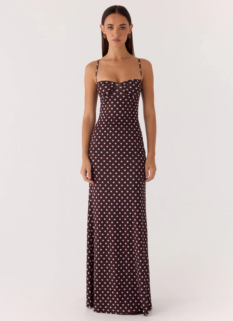 P&R Polka-Dot Bustierkleid
