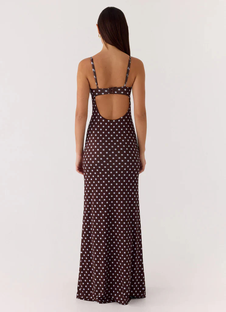 P&R Polka-Dot Bustierkleid